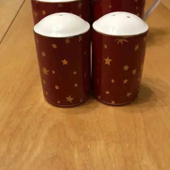 Galaxy by Sakura fine porcelain sugar bowl, creamer, and salt & pepper shakers - Picture 2 of 10